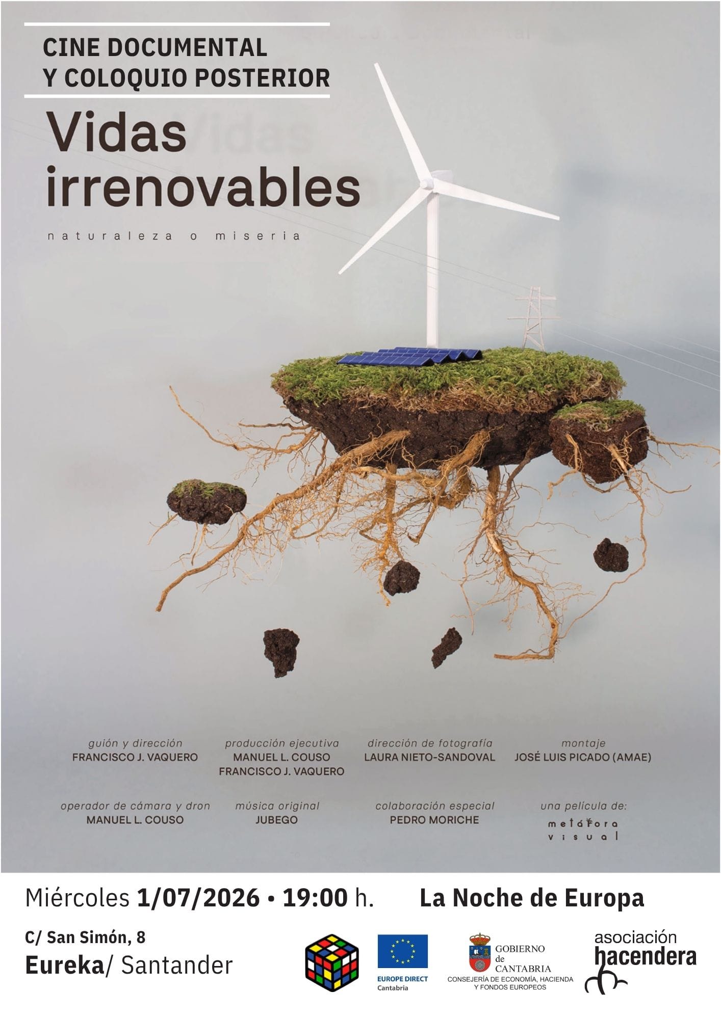 Proyección del documental 'Vidas Irrenovables' y coloquio con la Asociación Hacendera