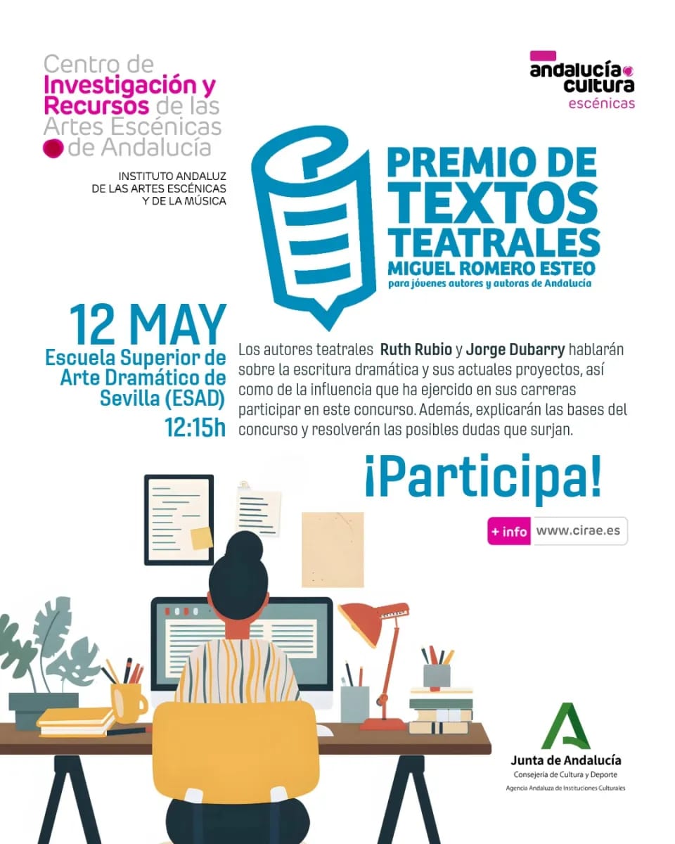 2ª Charla Premio Textos Teatrales Miguel Romero Esteo para Jóvenes Autores y Autoras Andaluces