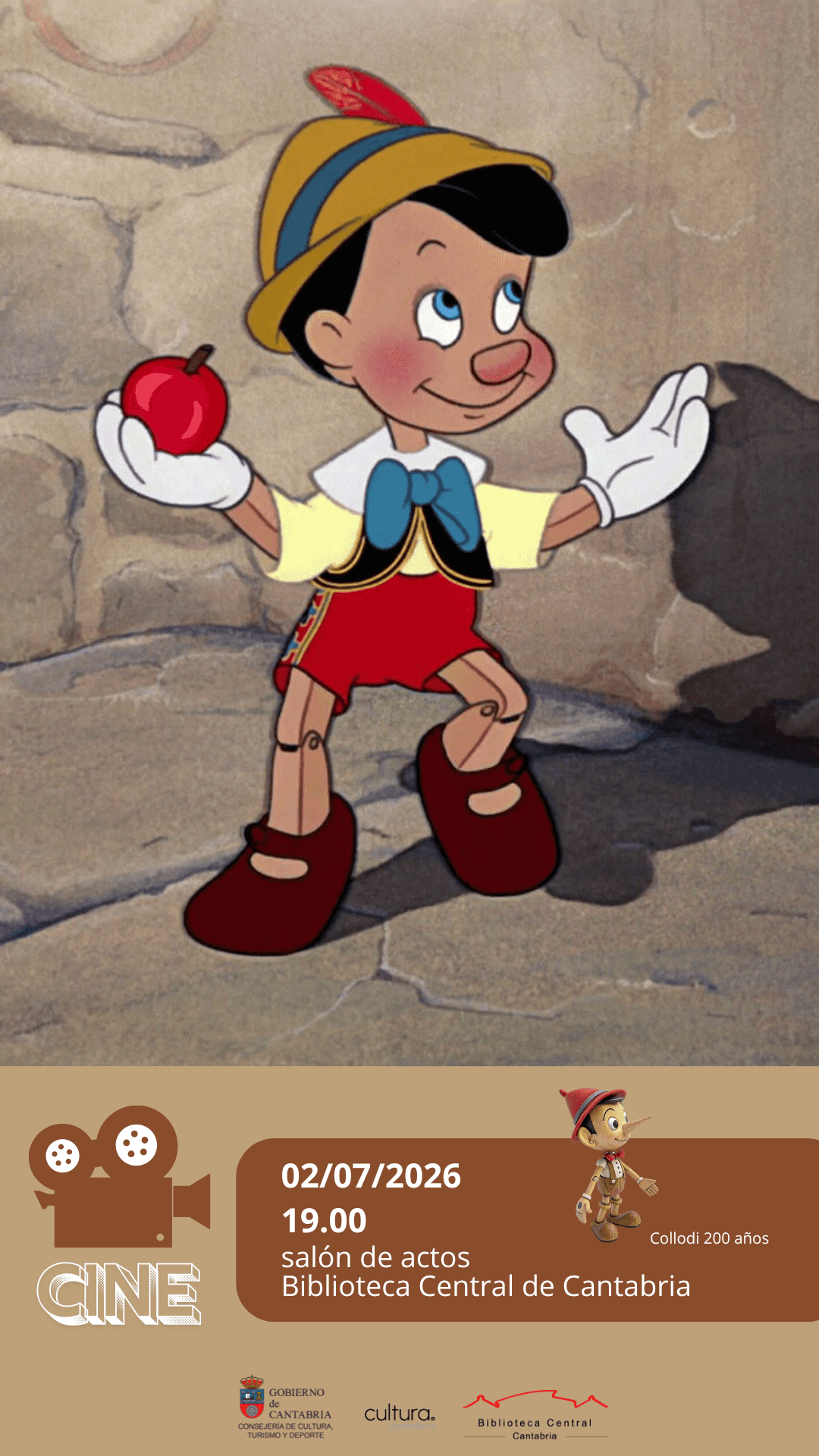 200 años de Carlo Collodi. Proyección de 'Pinocho' (1940)