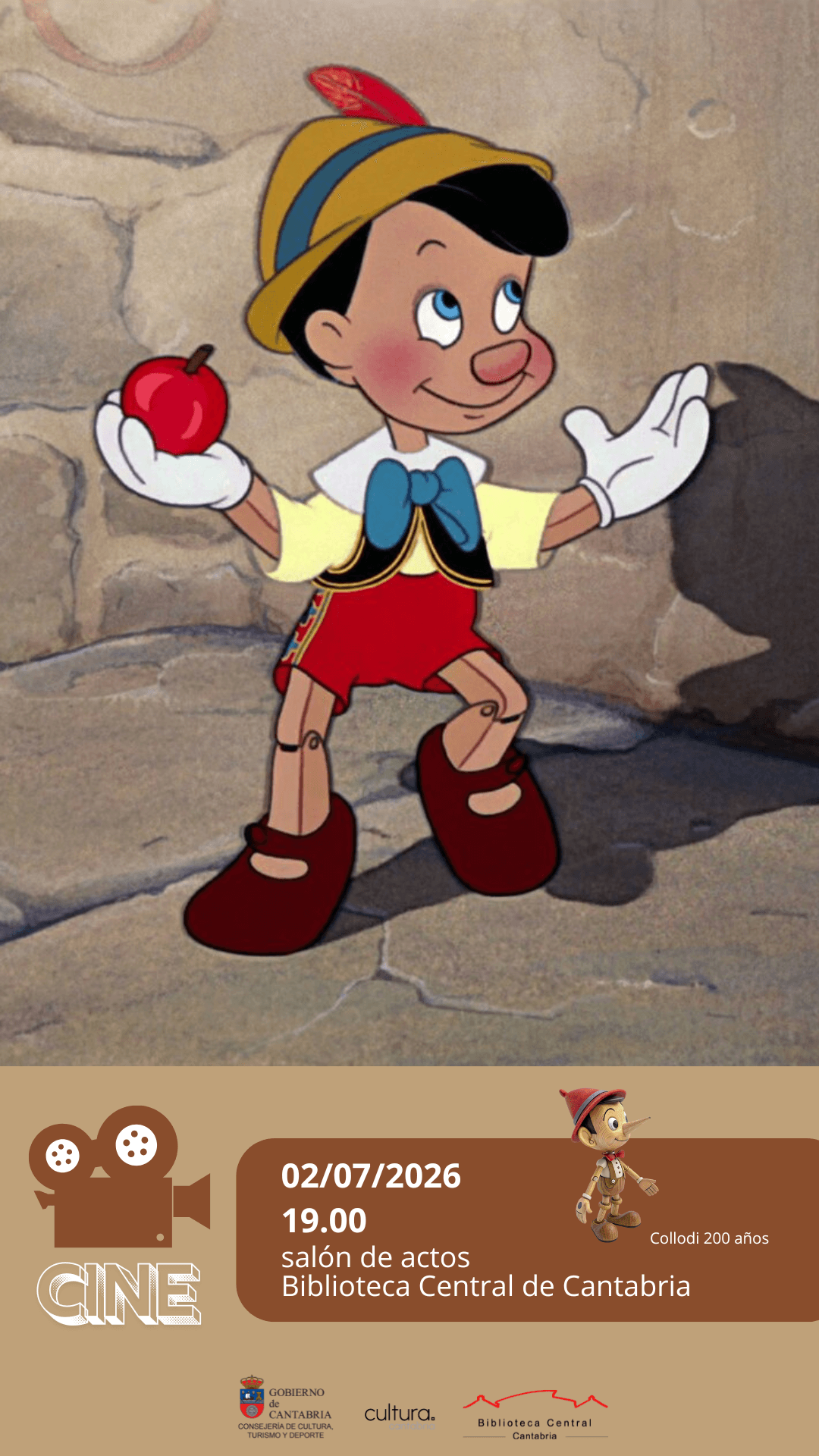 200 años de Carlo Collodi. Proyección de 'Pinocho' (1940)