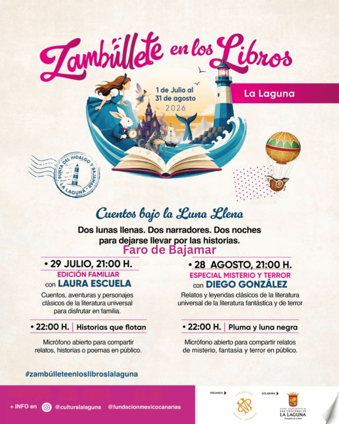 Cuentos y Cóctel de Luna Llena