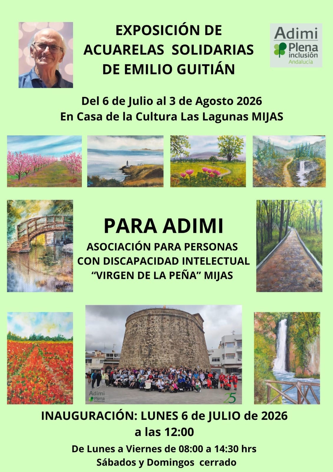 Exposición de acuarelas solidarias | Emilio Guitián
