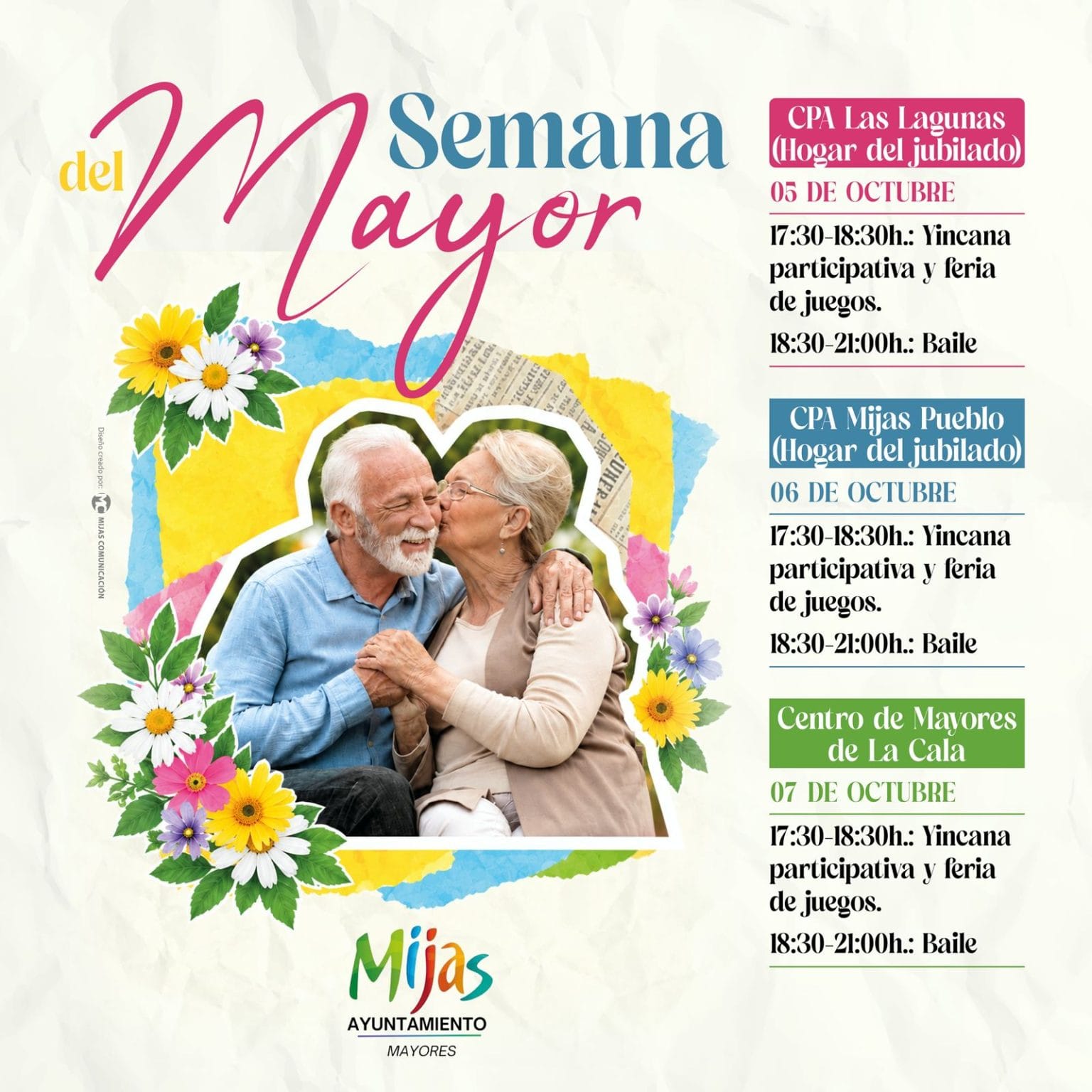 Día Internacional de las Personas Mayores: gincanas y ferias de juegos