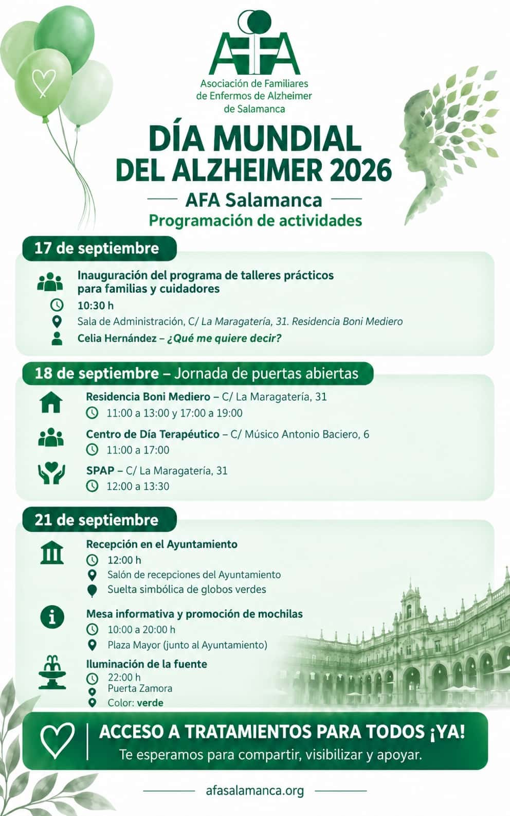 Día Mundial del Alzheimer: Acceso a tratamientos para todos ¡YA!