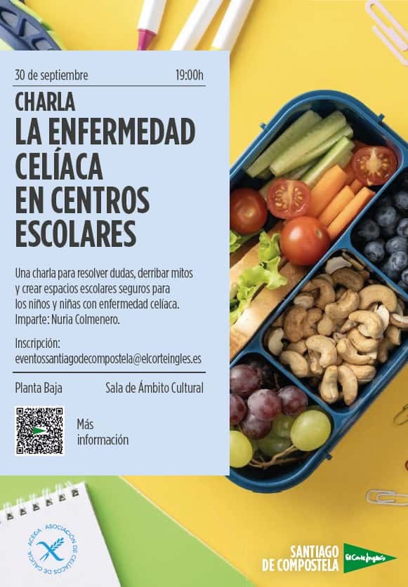 La Enfermedad Celíaca en Centros Escolares. Este curso, aprendamos juntos a convivir con la celiaquía