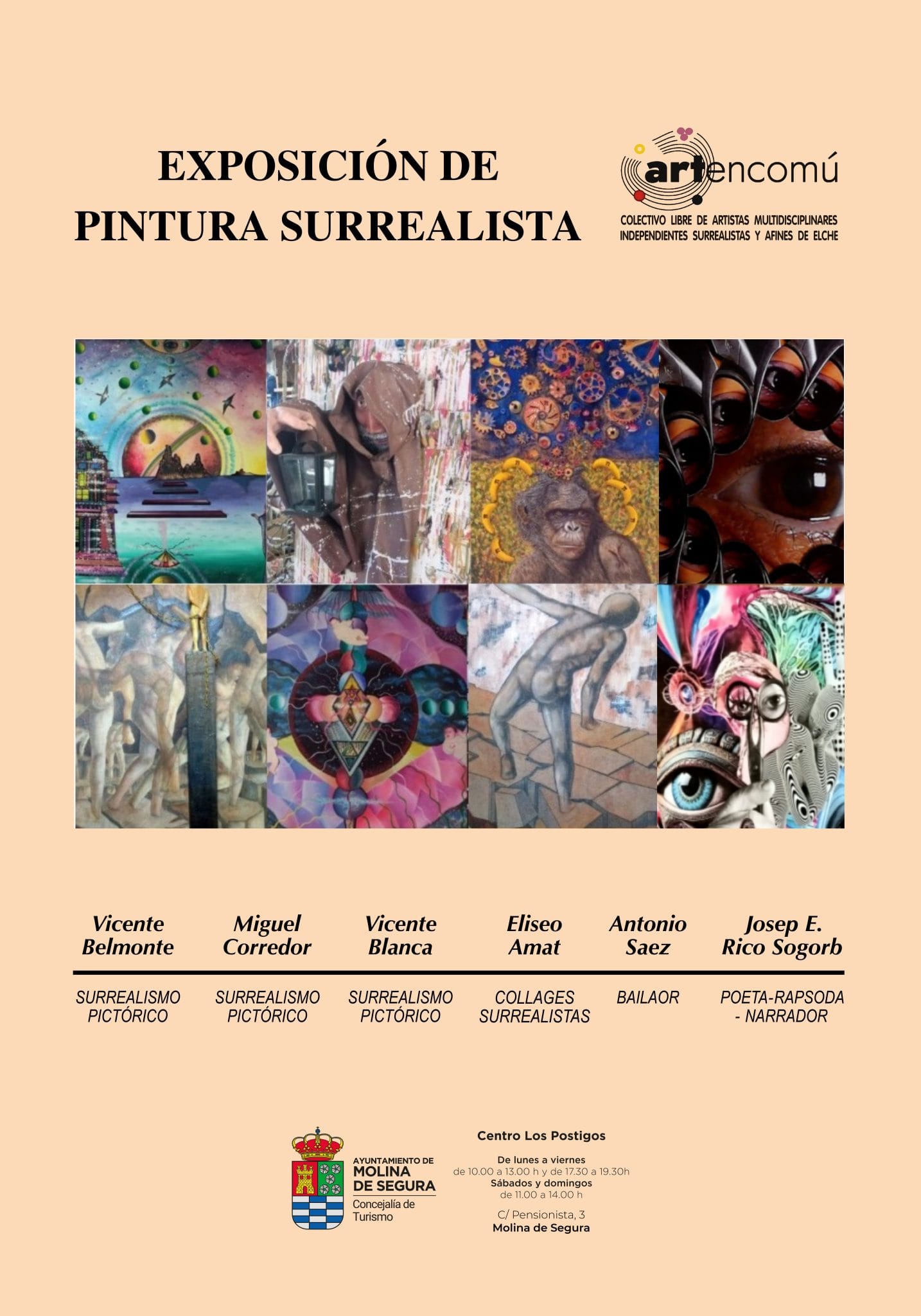 Exposición de pintura surrealista del colectivo Art en Comú