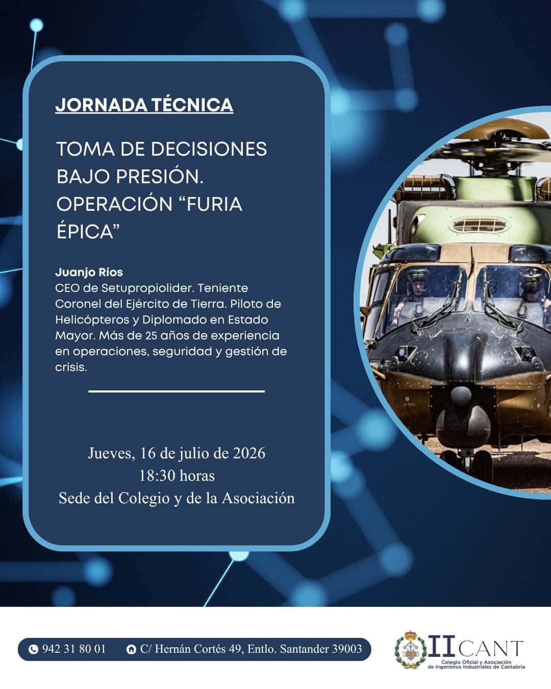 Toma de decisiones bajo presión. Operación Furia Épica, jornada técnica
