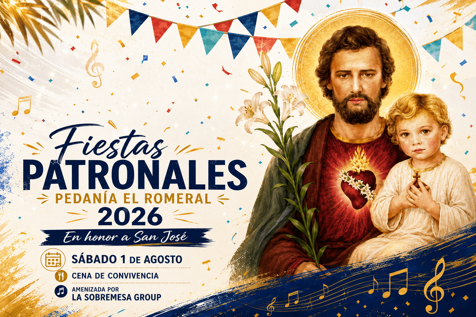 Fiestas de El Romeral Campo en honor a San José - Cena de convivencia