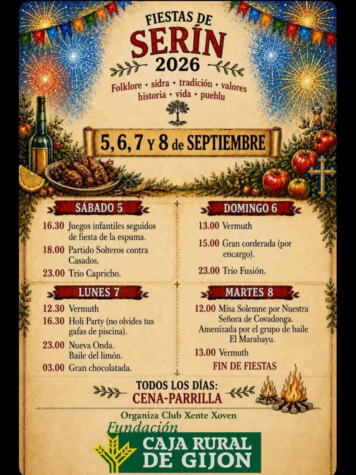 Fiestas de Serín 2026
