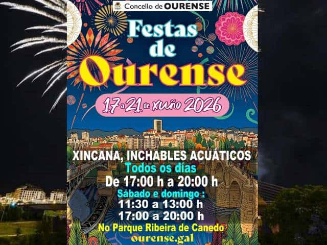 Yincana e hinchables acuáticos - Fiestas de Ourense 2026