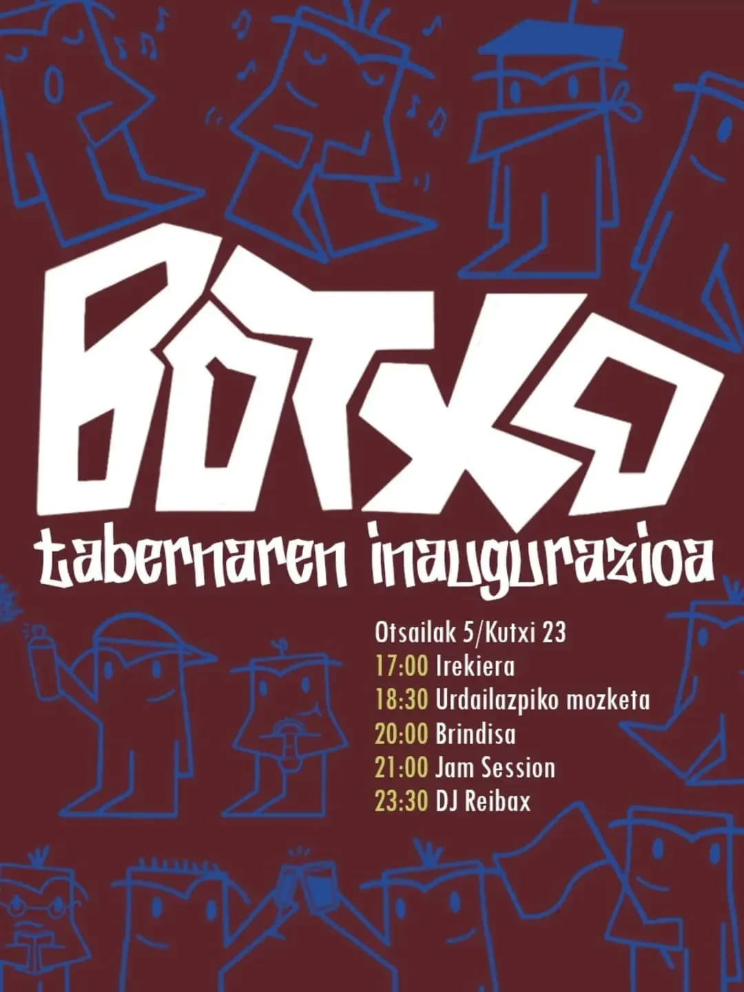 Botxo Tabernaren Inaugurazioa. Jam Session eta DJ