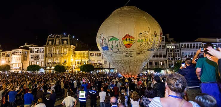 Lanzamiento do Globo de San Roque