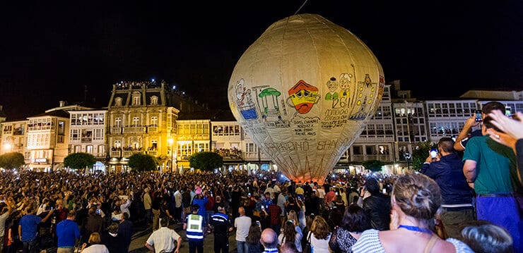 Lanzamiento do Globo de San Roque