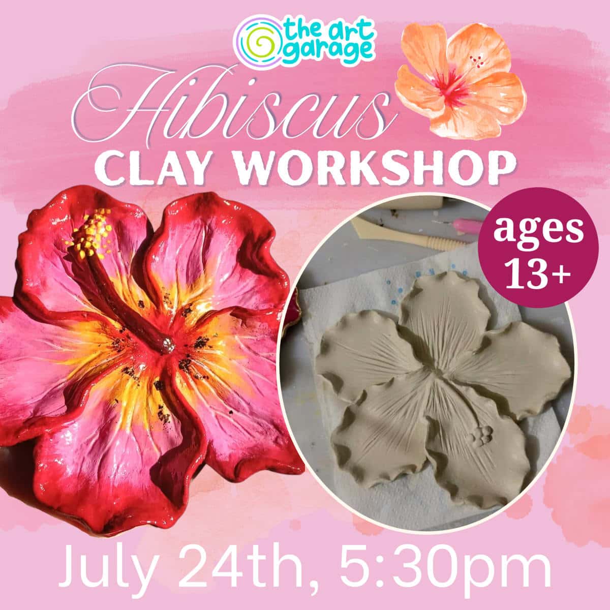 Hibiscus Clay Workshop