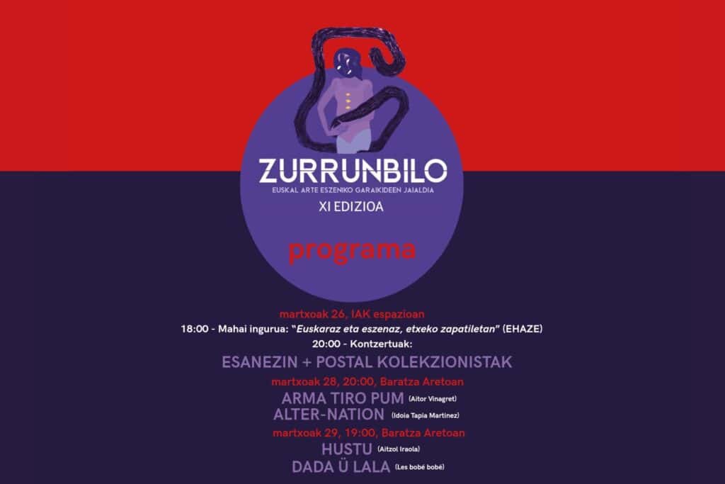 Zurrunbilo Jaialdia: Euskaraz eta eszenaz, etxeko zapatiletan