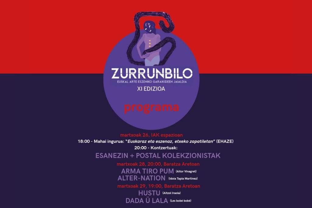 Zurrunbilo Jaialdia: Euskaraz eta eszenaz, etxeko zapatiletan