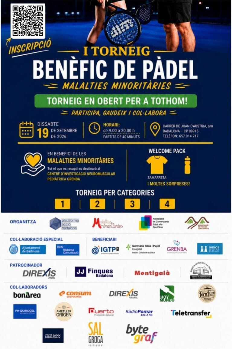 Torneig Benèfic de Pàdel per les Malalties Minoritàries