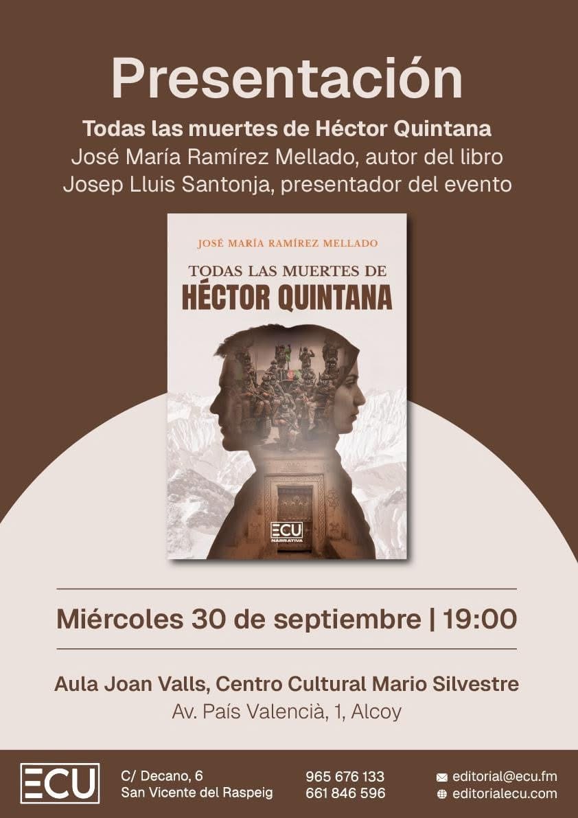 Presentación del libro 'Todas las muertes de Héctor Quintana'