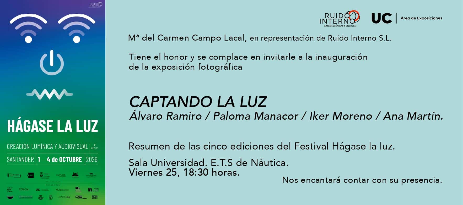 Inauguración de 'Captando la luz', un recorrido por el archivo fotográfico del festival 'Hágase la luz'