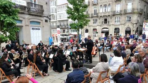 Concierto de la Lira de San Miguel de Oia - Vigo, un mar de bandas