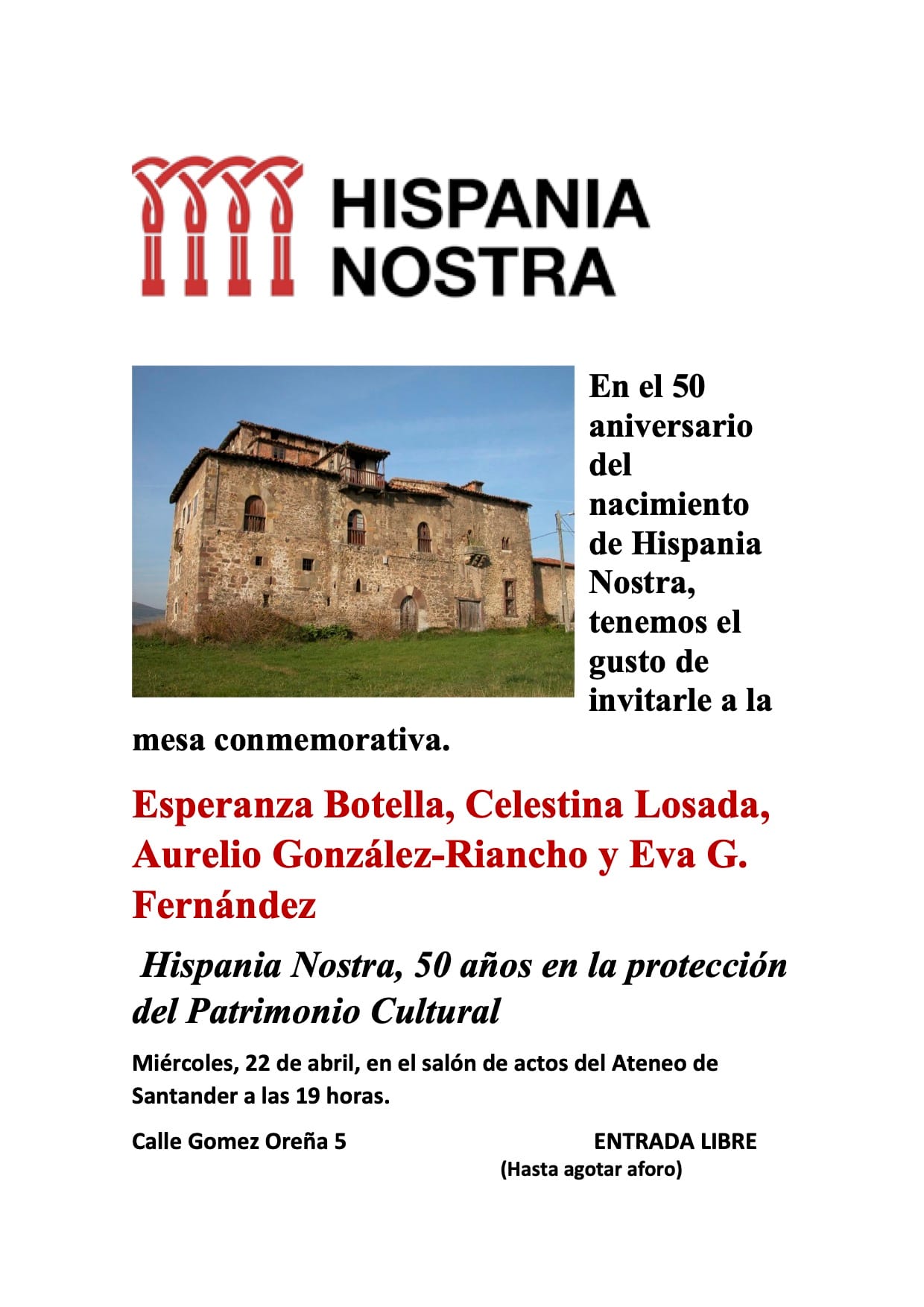 Hispania Nostra, 50 a帽os en la protecci贸n del Patrimonio Cultural