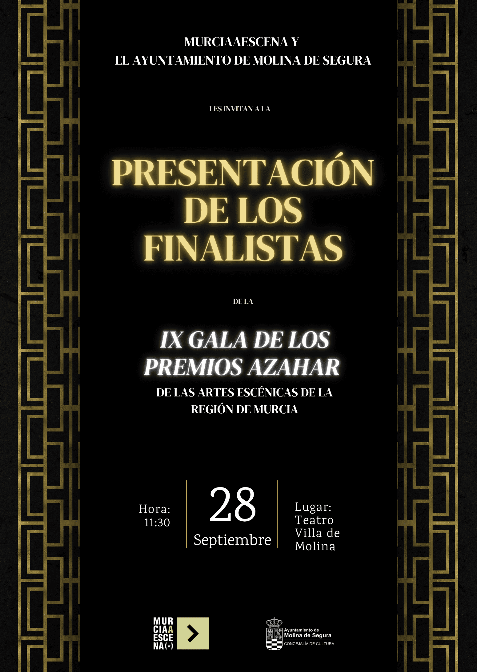 Presentación de los Finalistas para la IX Edición de la Gala de los Premios Azahar de las AAEE
