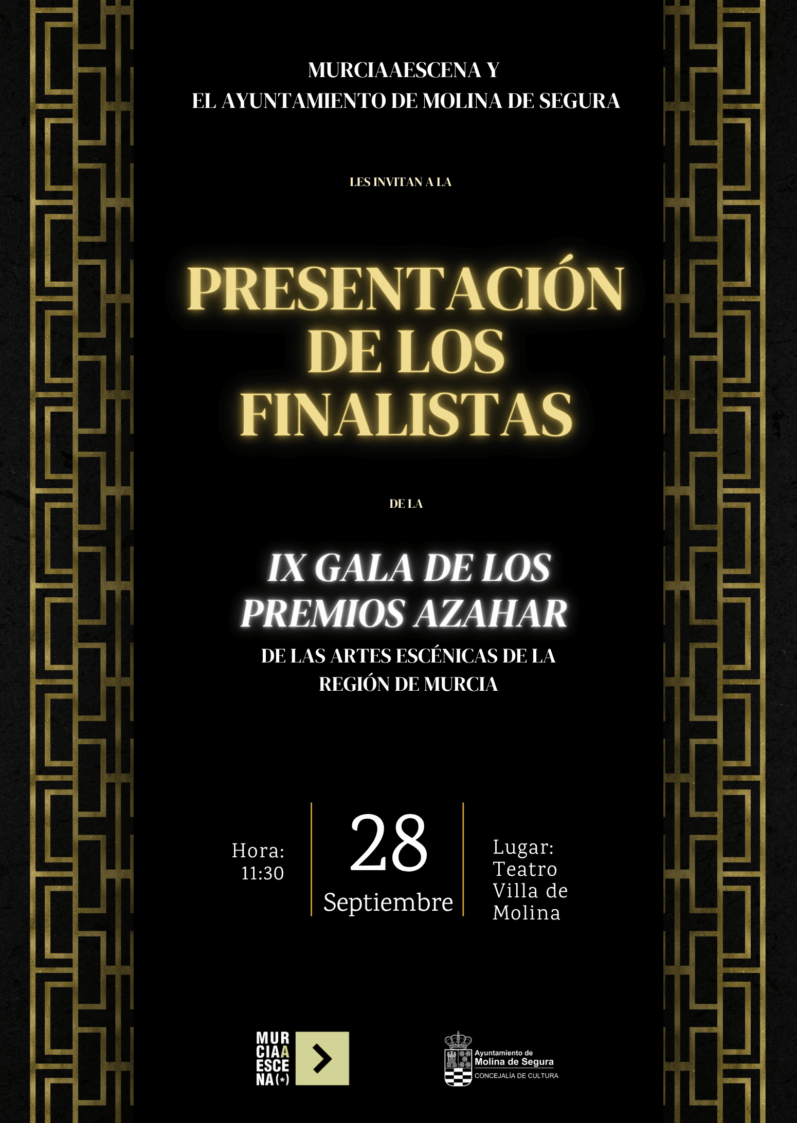 Presentación de los Finalistas para la IX Edición de la Gala de los Premios Azahar de las AAEE