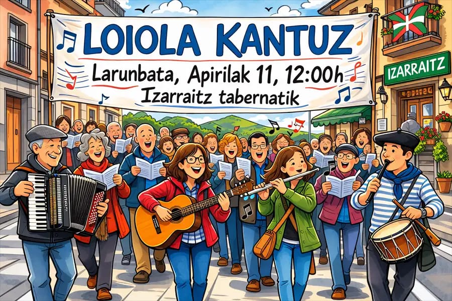 Kantujira de abril en Loiola
