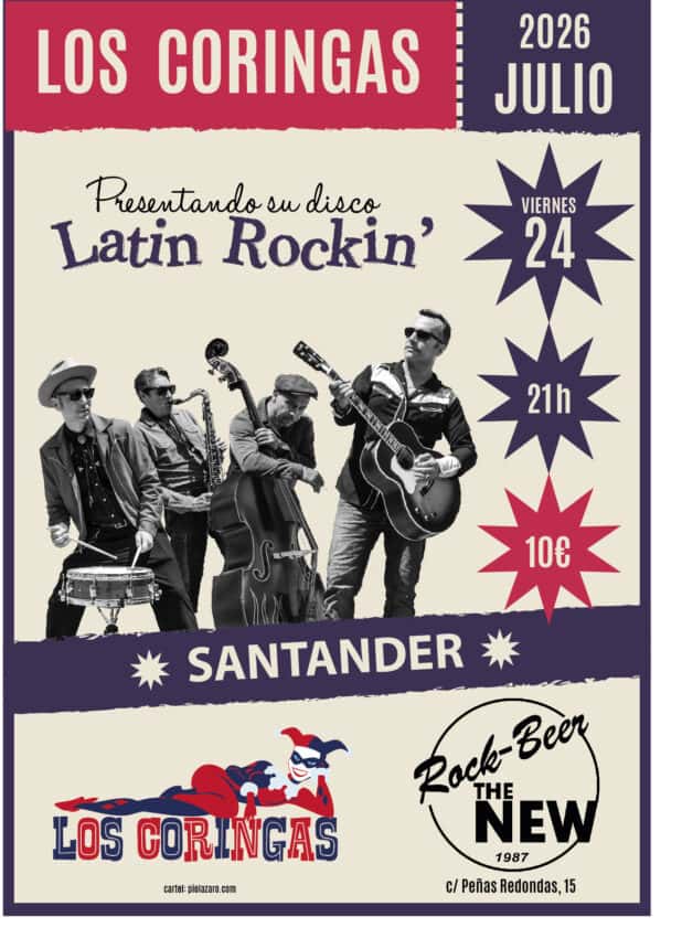 Los Coringas presentando su disco Latin Rockin'