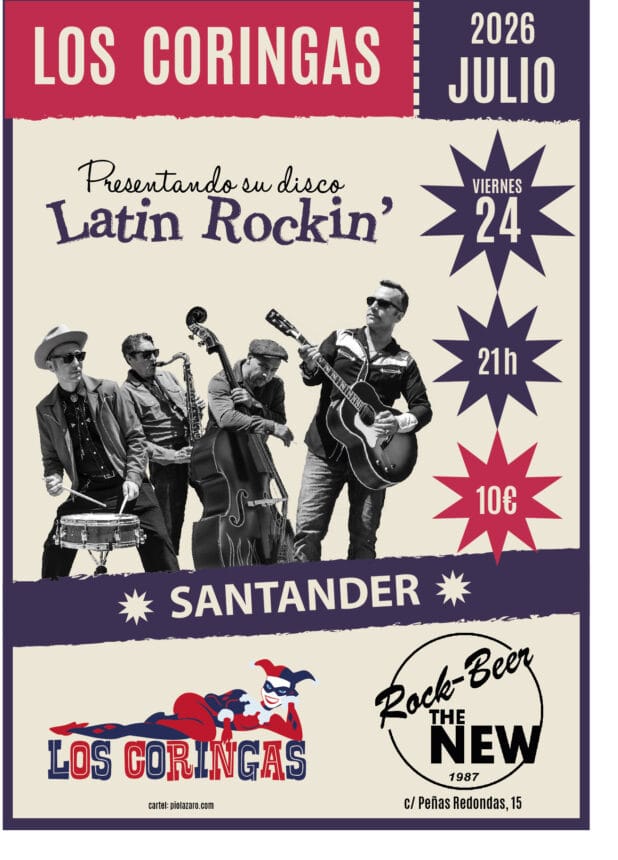 Los Coringas presentando su disco Latin Rockin'