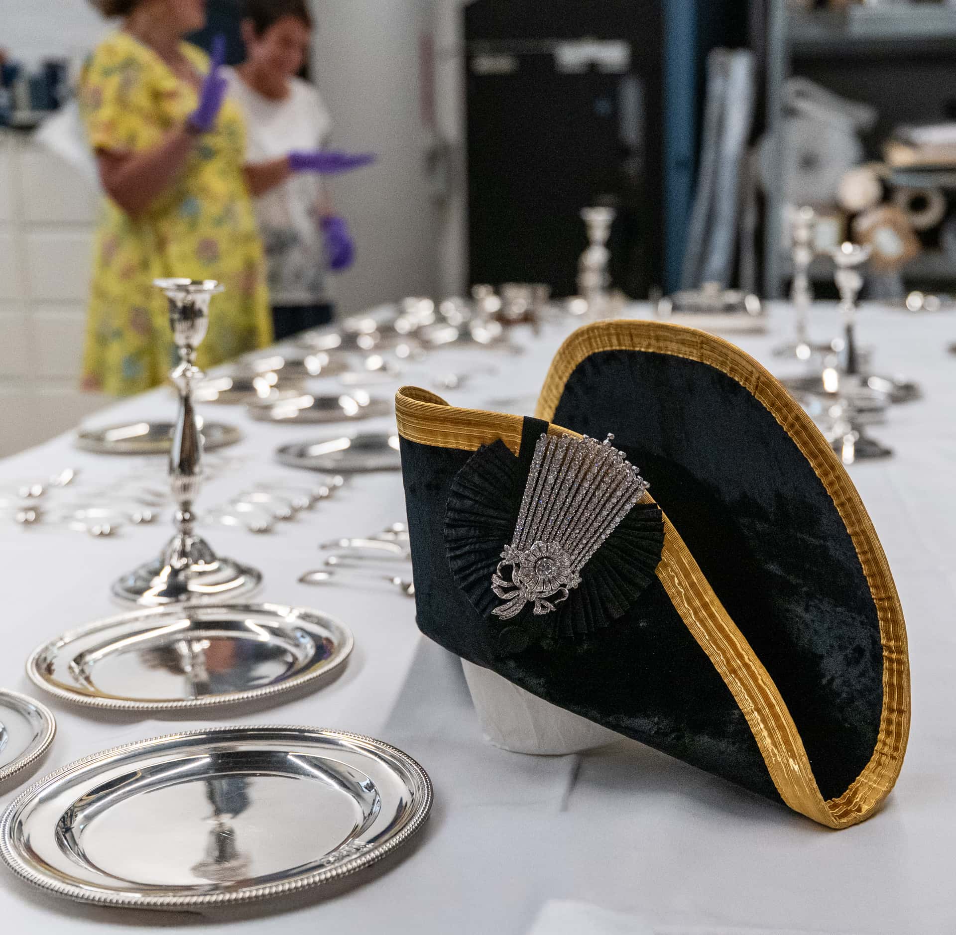 Nelson's silver tableware display