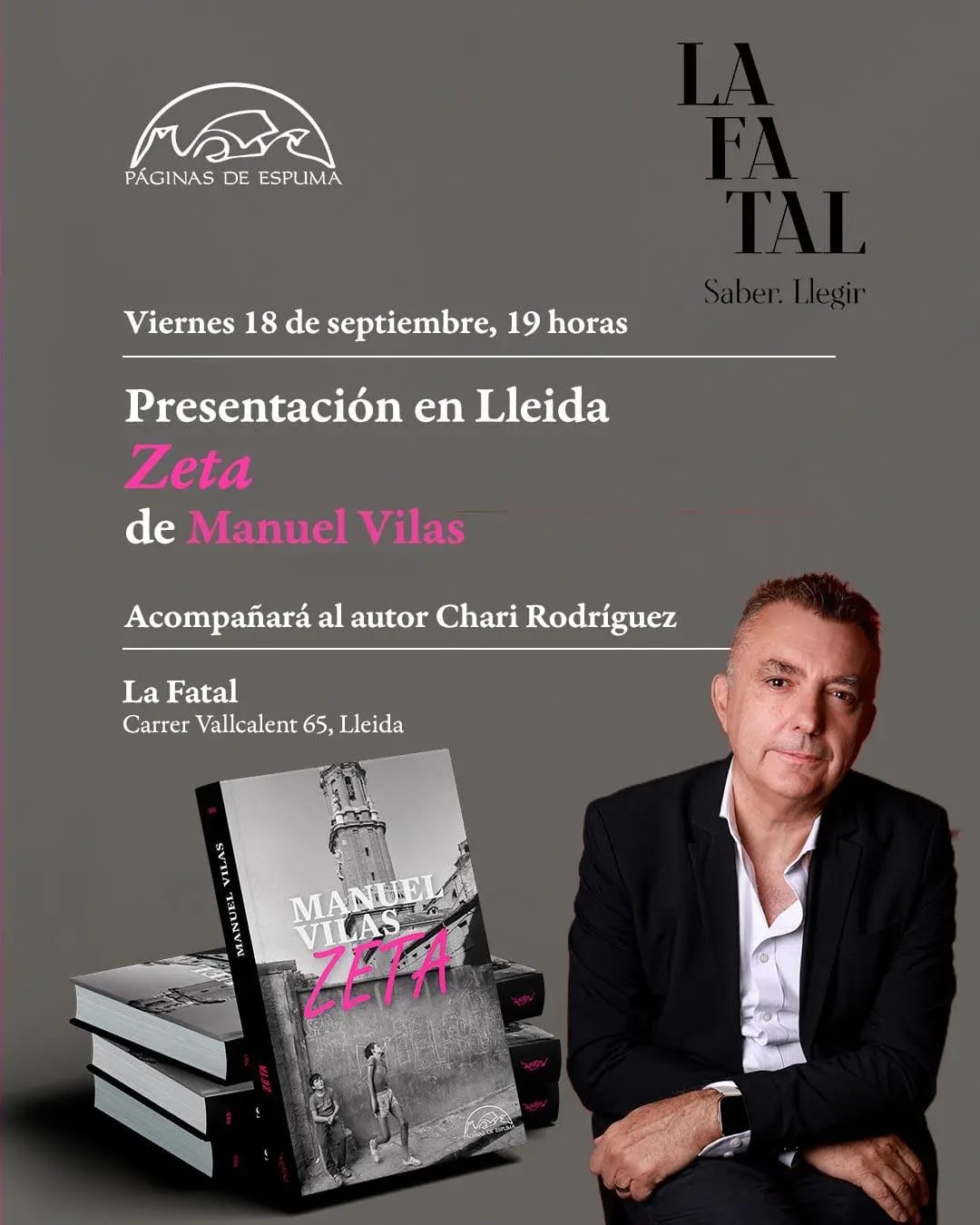 Presentación del nuevo libro de Manuel Vilas, Zeta