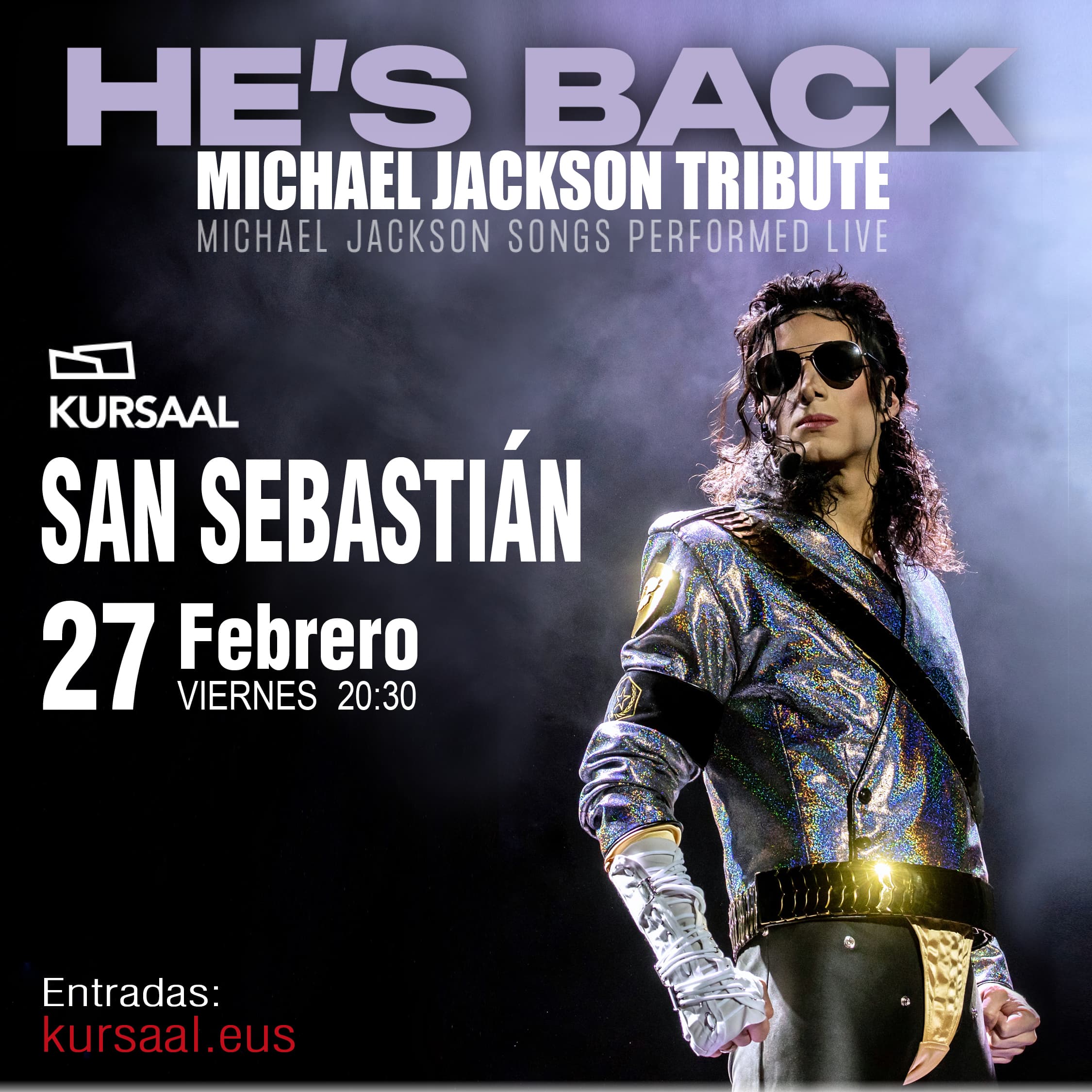 HE´S BACK TRIBUTO MICHAEL JACKSON