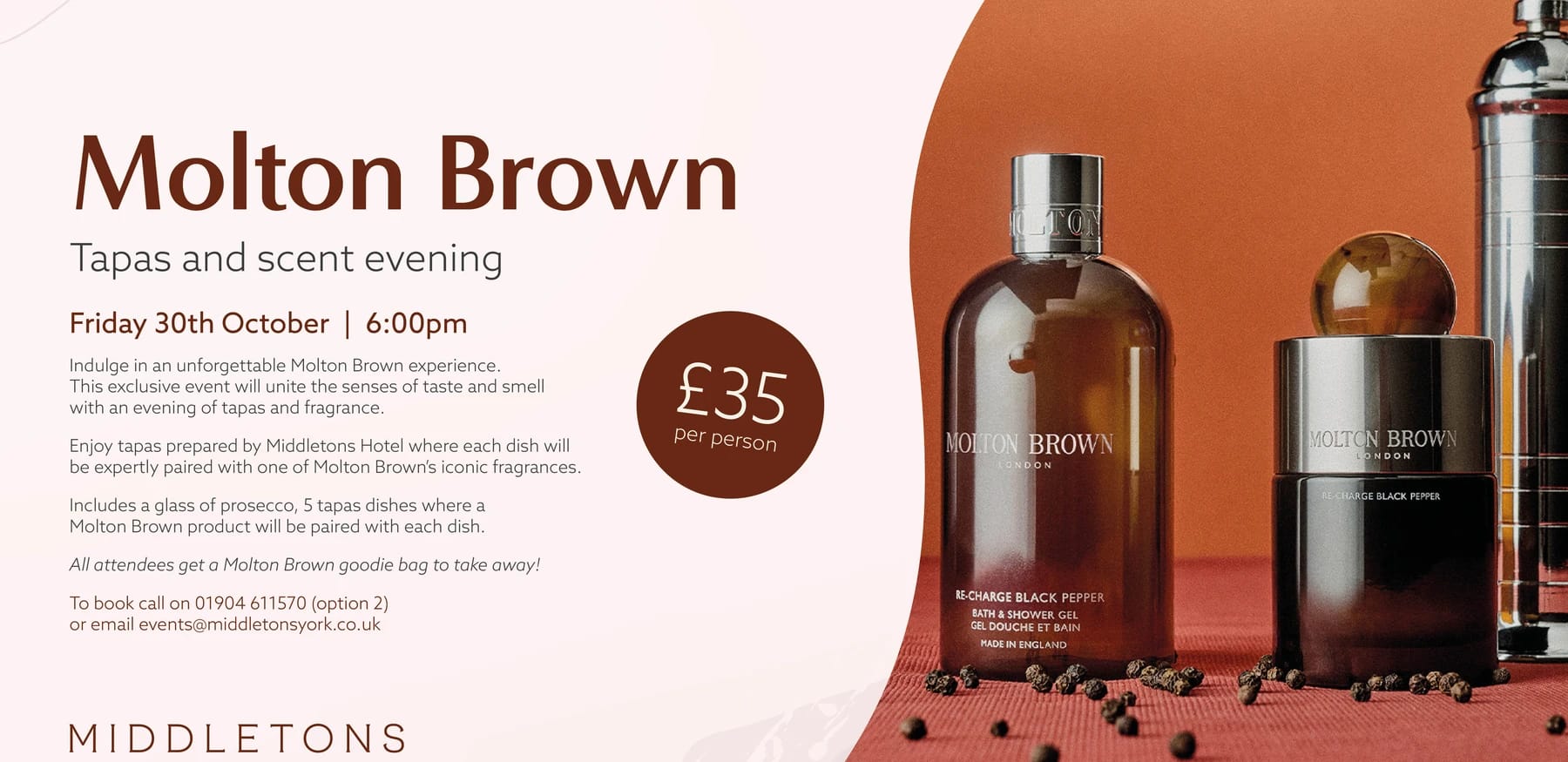 Molton Brown - Tapas and scent evening