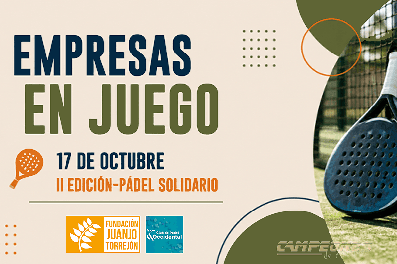 Torneo benéfico de pádel a favor de la Fundación Juanjo Torrejón