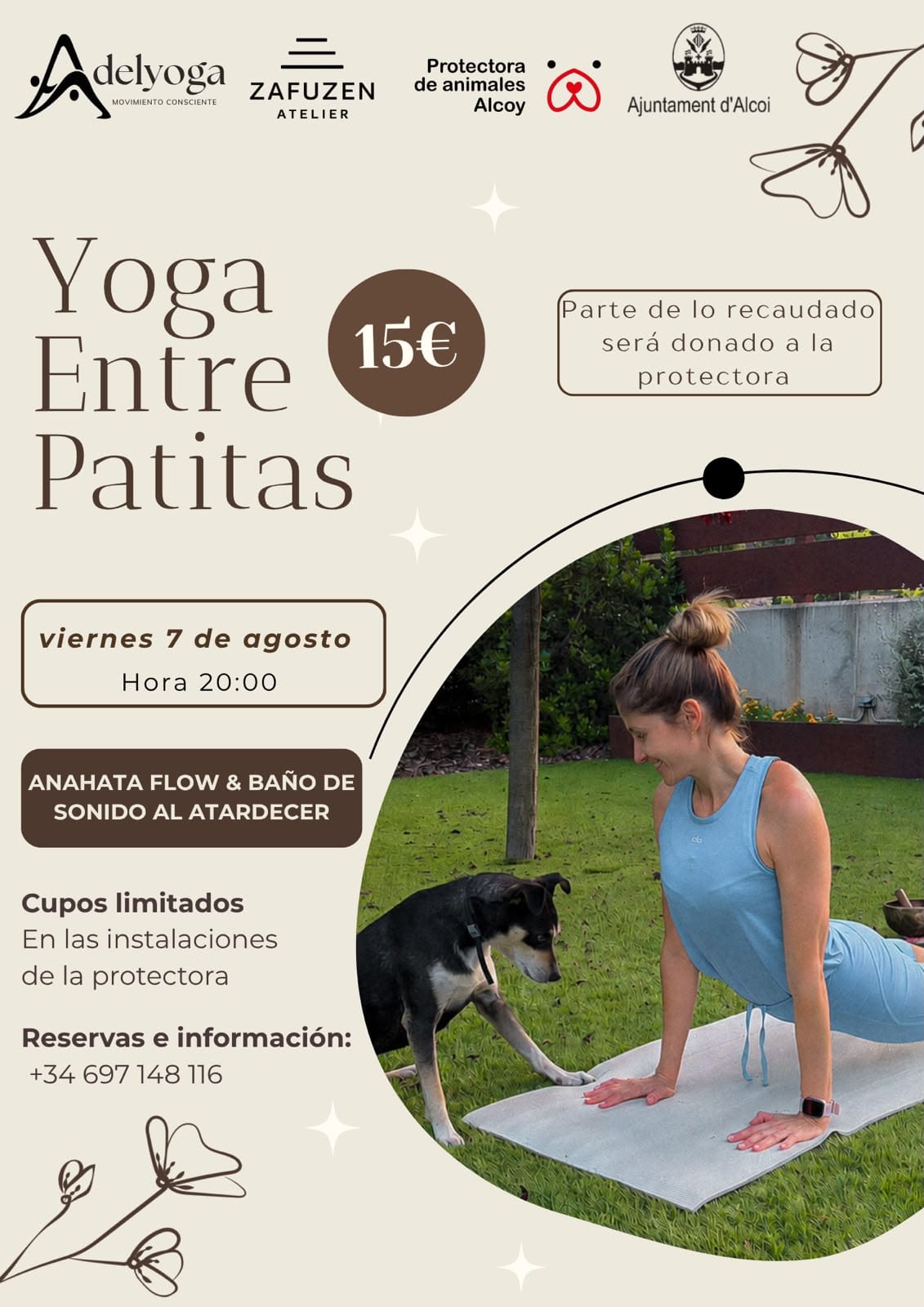 Yoga Entre Patitas: Sesión de Anahata Flow & Baño de Sonido