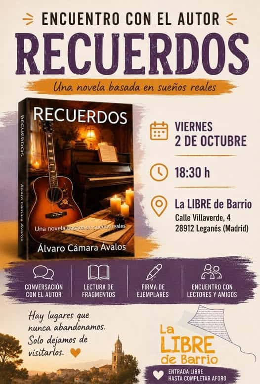 Presentación y firma de 'Recuerdos' de Álvaro Cámara Ávalos