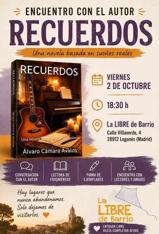 Presentación y firma de 'Recuerdos' de Álvaro Cámara Ávalos
