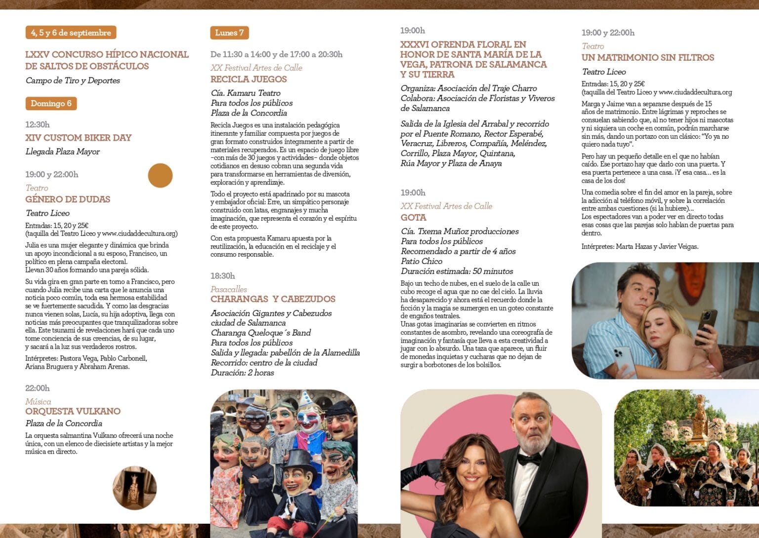 Pasacalles de charangas y cabezudos en las Ferias y Fiestas de la Virgen de la Vega
