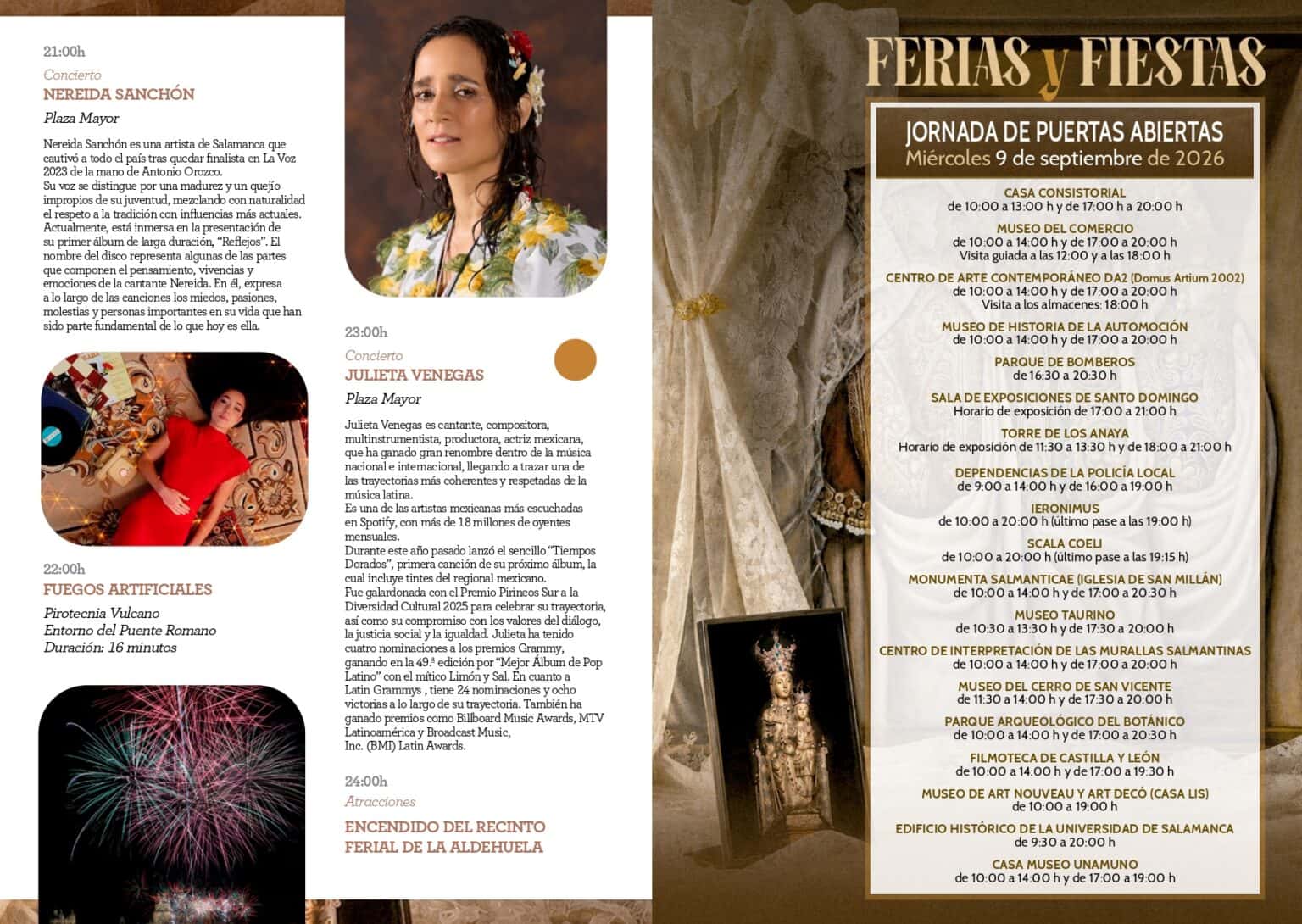 Fuegos artificiales de las Ferias y Fiestas de Salamanca 2026