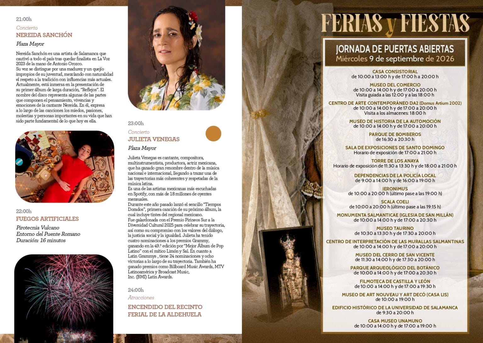 Fuegos artificiales de las Ferias y Fiestas de Salamanca 2026