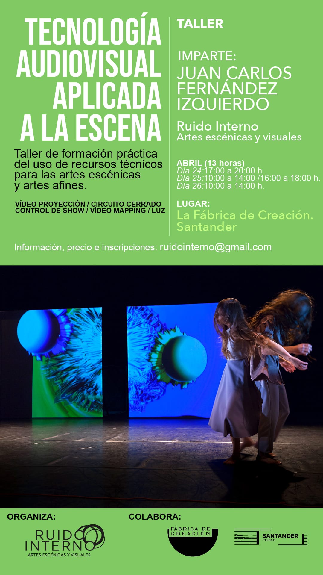 Taller: Tecnología audiovisual aplicada a la escena