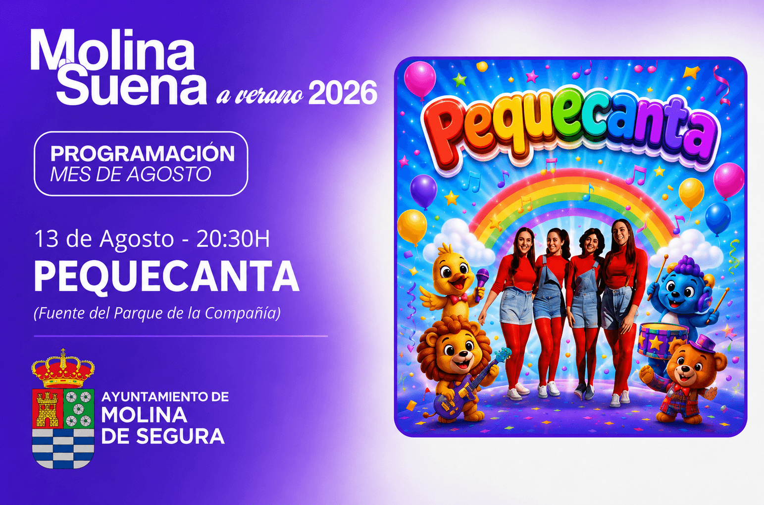 Molina suena a verano. Espectáculo infantil Pequecanta