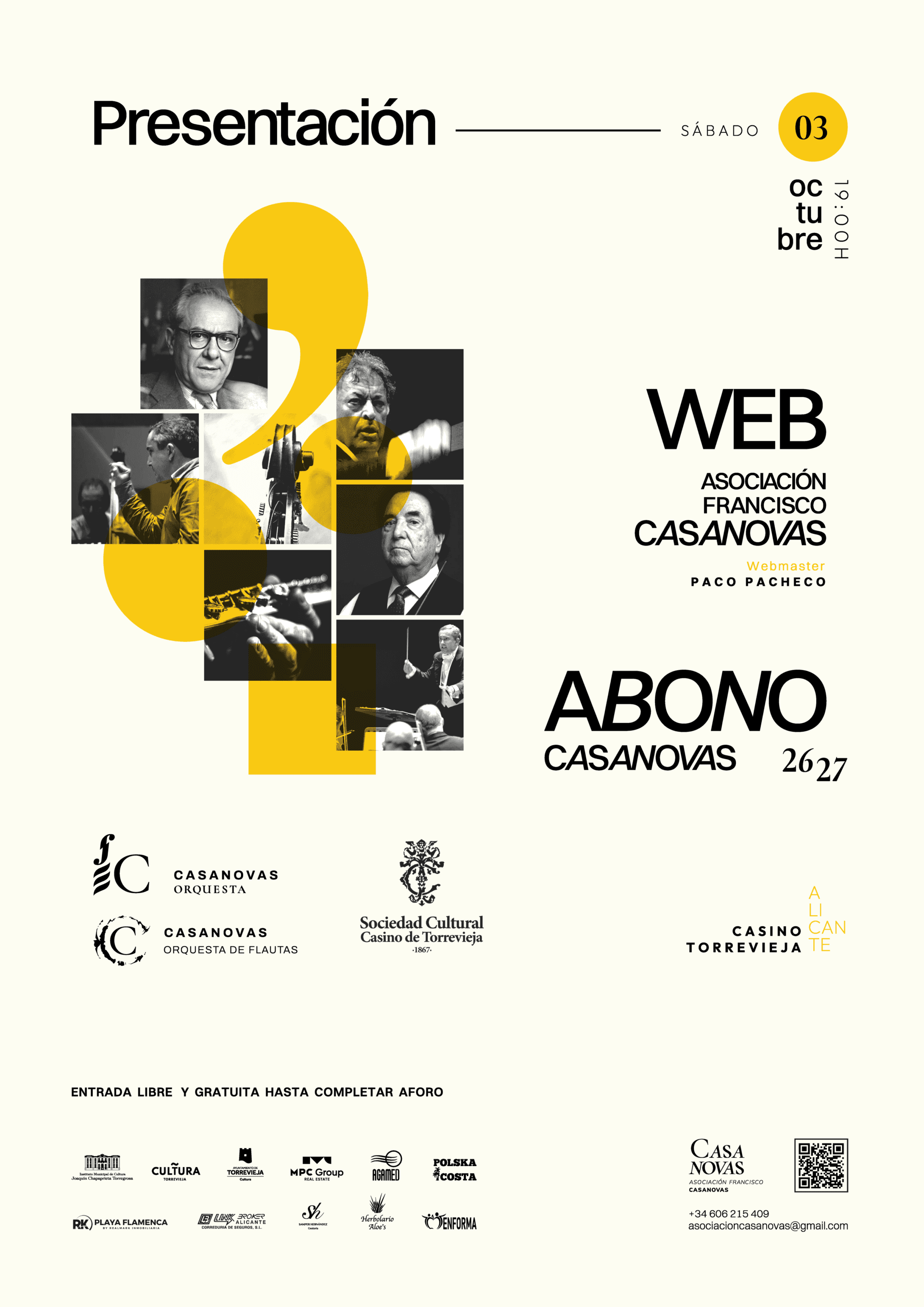 Presentación del Abono Casanovas 26-27