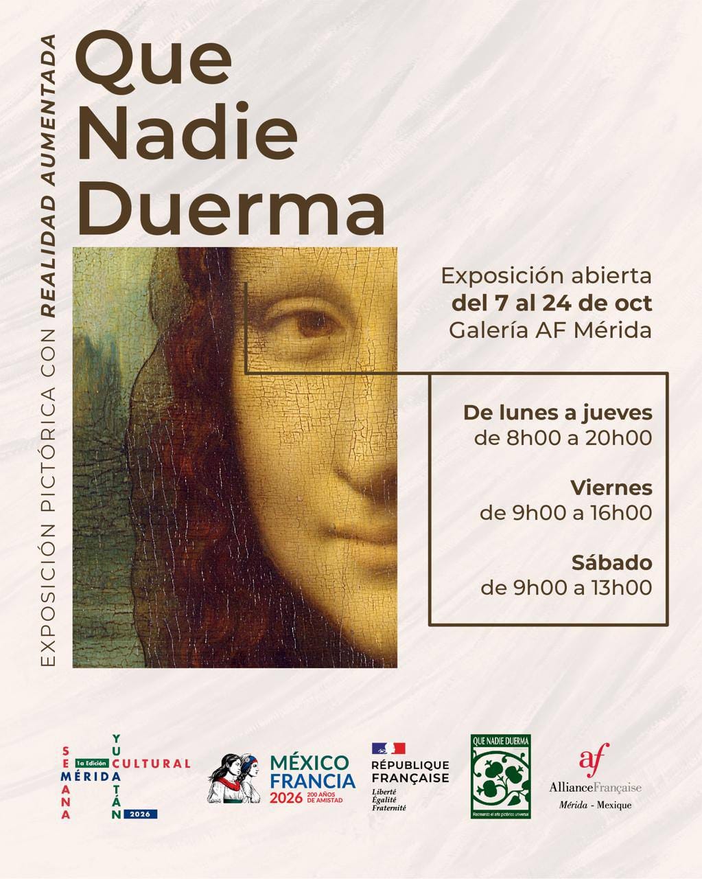 Exposición 'Que Nadie Duerma: Recreando el Arte Pictórico Universal con Realidad Aumentada'