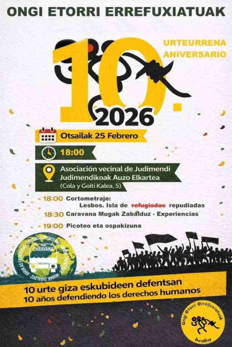 Ongi Etorri Errefuxiatuak 10° Aniversario
