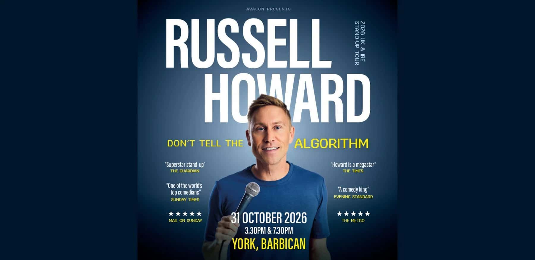 Russell Howard: Don't Tell The Algorithm