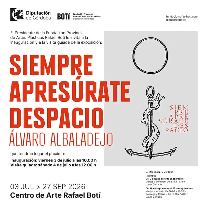 Exposición 'Siempre apresúrate despacio' de Álvaro Albaladejo