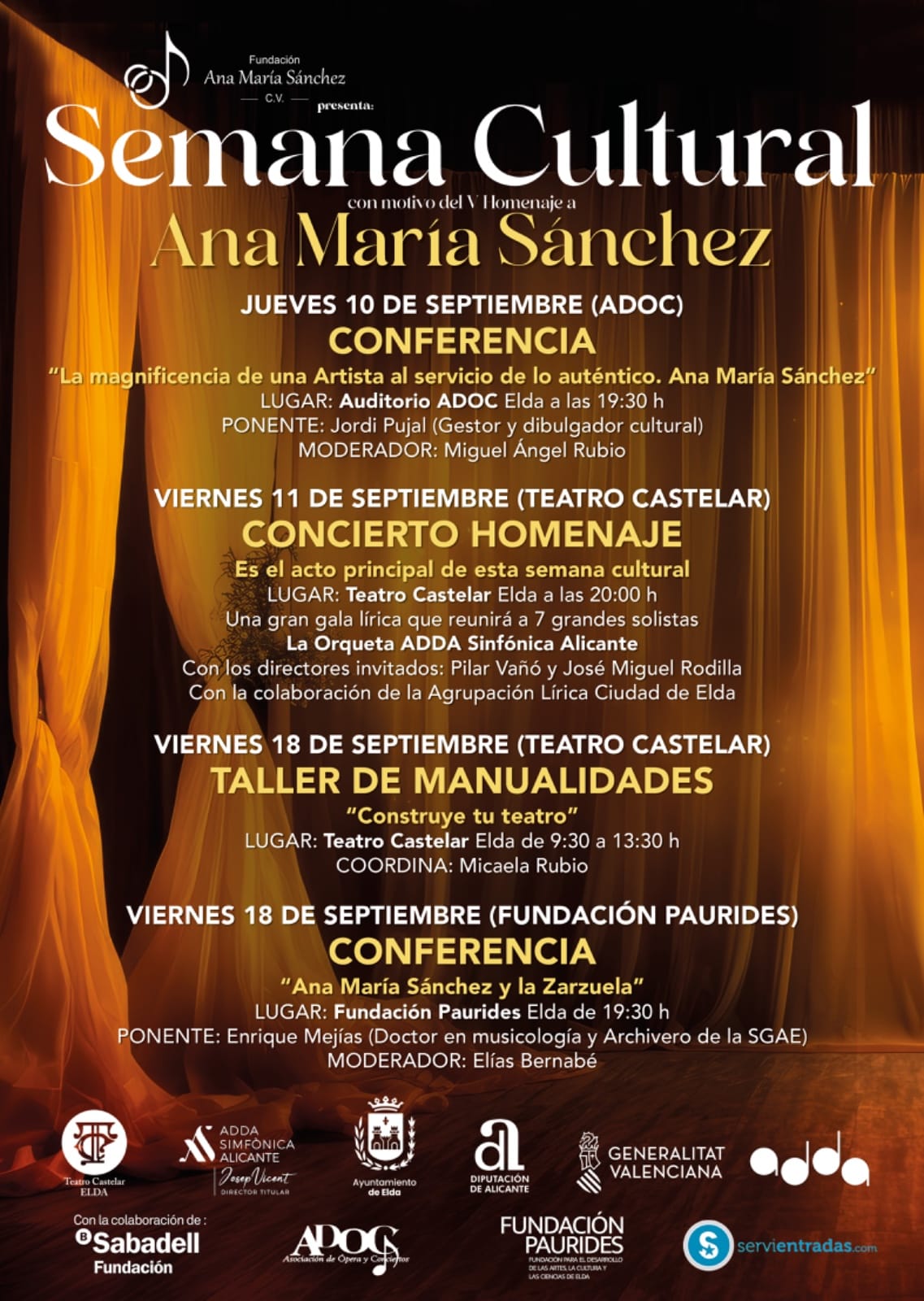 IV Semana Cultural Ana María Sánchez: Conferencia 'Ana María Sánchez y la Zarzuela'