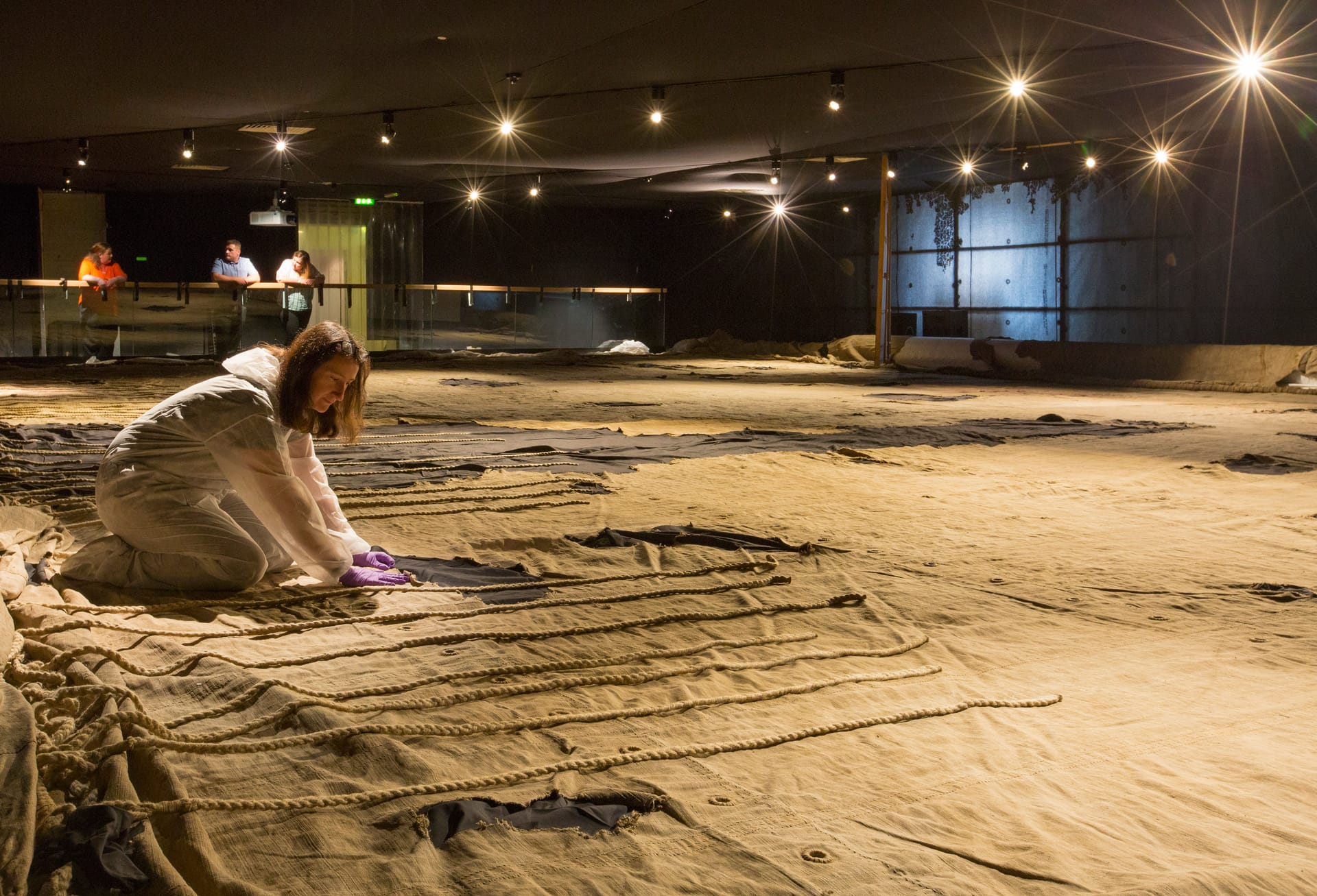 HMS Victory: Trafalgar Sail on display